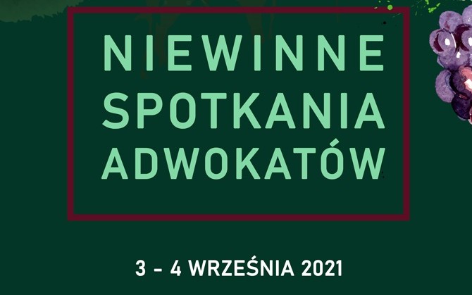 NieWinne spotkania adwokatów w dniach 3 i 4 września 2021 r.